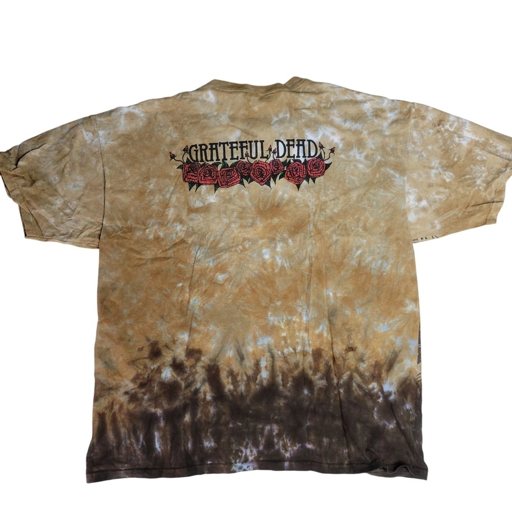 VTG Grateful Dead Skeleton & Roses Tie-Dye T-Shirt 2X By Sundog Hand Dyed Cotton - Picture 2 of 5